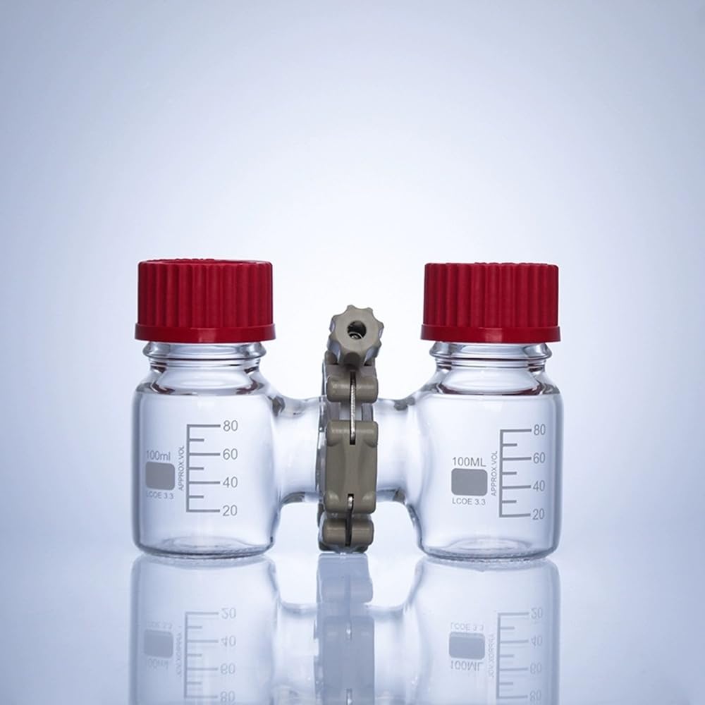 Najnowszy dwukomorowy reaktor MFC do elektrolizy mikrobiologicznej - przyrząd laboratoryjny o wysokiej zawartości szkła borokrzemowego(500ml)