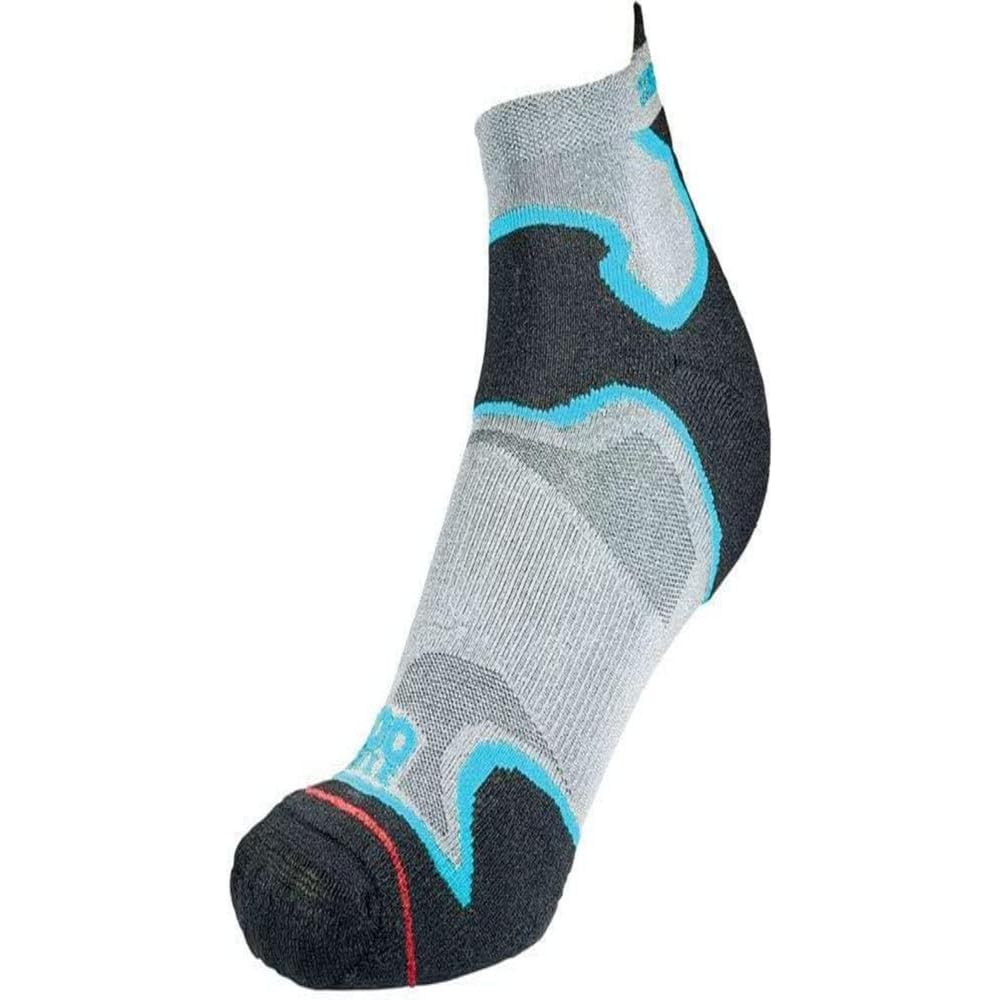 1000 Mile Mens 2024km Socks, Silver/Kingfisher, M EU