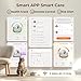 HHOLOVE Self Cleaning Cat Litter Box TY Pro, 60L Extra Large Open Automatic Litter Box App Control, Anti-Pinch for Multi Cats 3-20lbs, Advanced Odor Control with Mat&Liner(Grey)