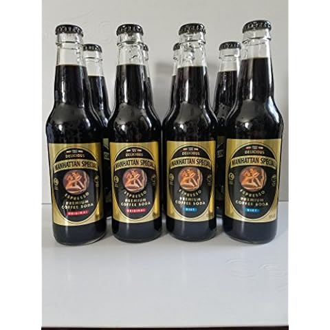 Manhattan special espresso coffee soda (4 original and 4 diet bottles) Cover