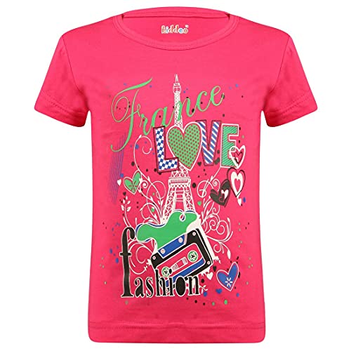 Image of kiddeo Girls Half Sleeve t-Shirts (Pack of 4)