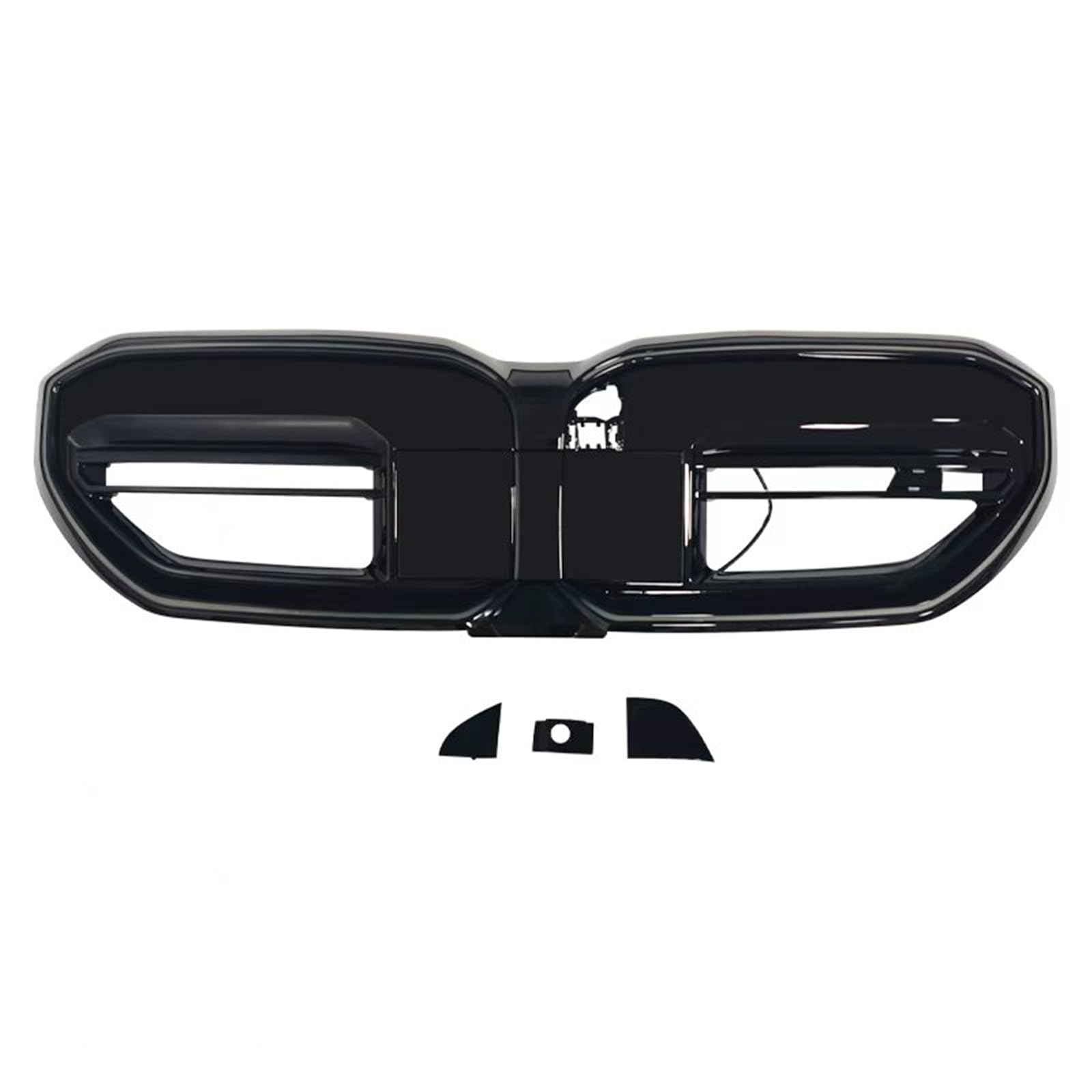 Car Front Bumper Grille Grill Kit For BMW 5 Series I5 G60 G61 M60 2024-2025 Black