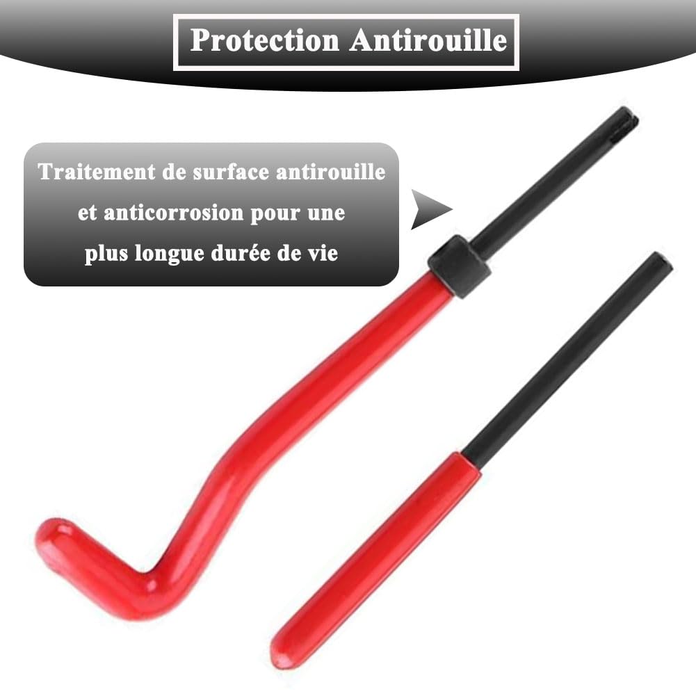 Cankypu 25 stks/set M6 Draad Reparatie Tool Set Beschadigde Helicoil-Type Draad Master Reparatieset voor Autoreparaties
