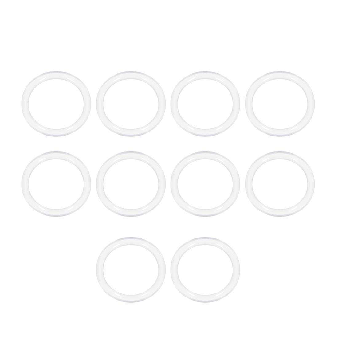 Ofowin シリコンOリング VMQシールリングガスケット 外径25mm 内径19mm 幅3mm ホワイト 10個入り、 油圧・空気圧シール、圧力弁、自動車機械、醸造、圧縮機