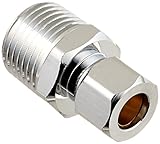 Straight Conn 1/2 MIP X 3/8 OD, Lead Free