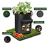 Cavisoo 5-Pack 10 Gallon Potato Grow Bags, Garden Planting Bag with Reinforced Handle, Thickened Nonwoven Fabric Pots for Tomato, Vegetable and Fruits #2