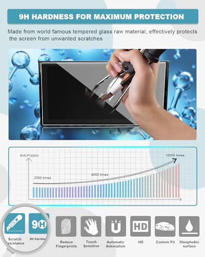CDEFG Compatible with Audi A4 b9.5 A5 F5 Q5 2020-2023 2024 Facelift Navigation Protective Film Tempered Glass 9H Scratch-Resistant 10.1 Inch GPS Screen Protector Car Navigation Film A4 A5 Accessories - Image 3