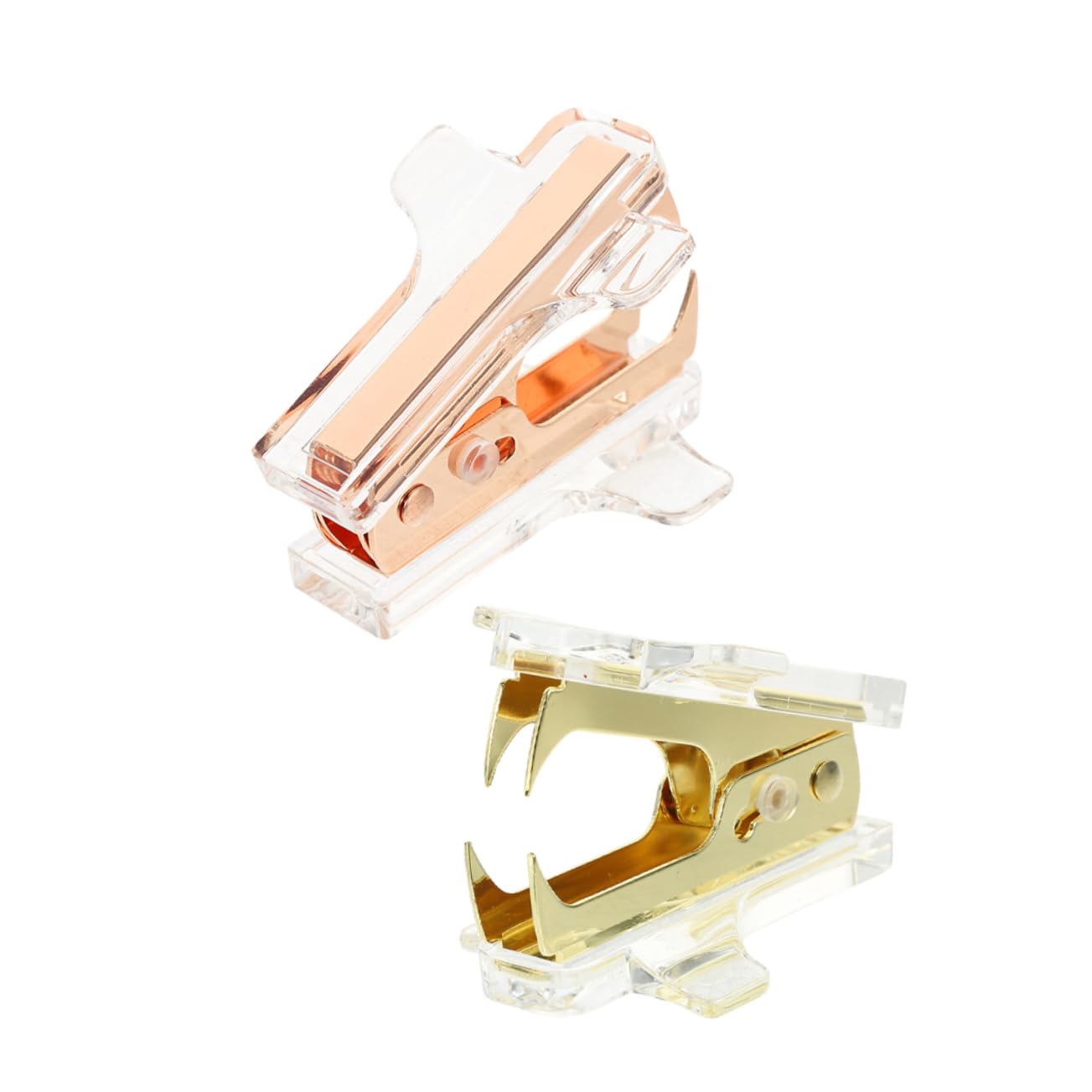 Uonlytech 3 Set Aircraft Styling Unghia Ufficio Levapunti Manuale Levapunti Metallici Estrattore Di Punti Metallici Dispositivi Di Rimozione Della Cucitrice Acrilico 2 Pezzi * 3