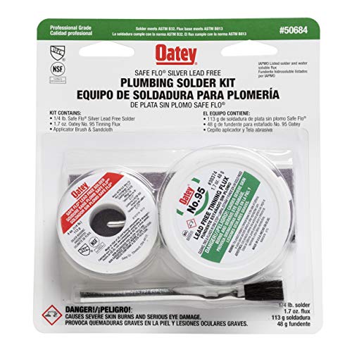 Oatey 50684 Safe-Flo Silver Plumbing Kit, 8 oz