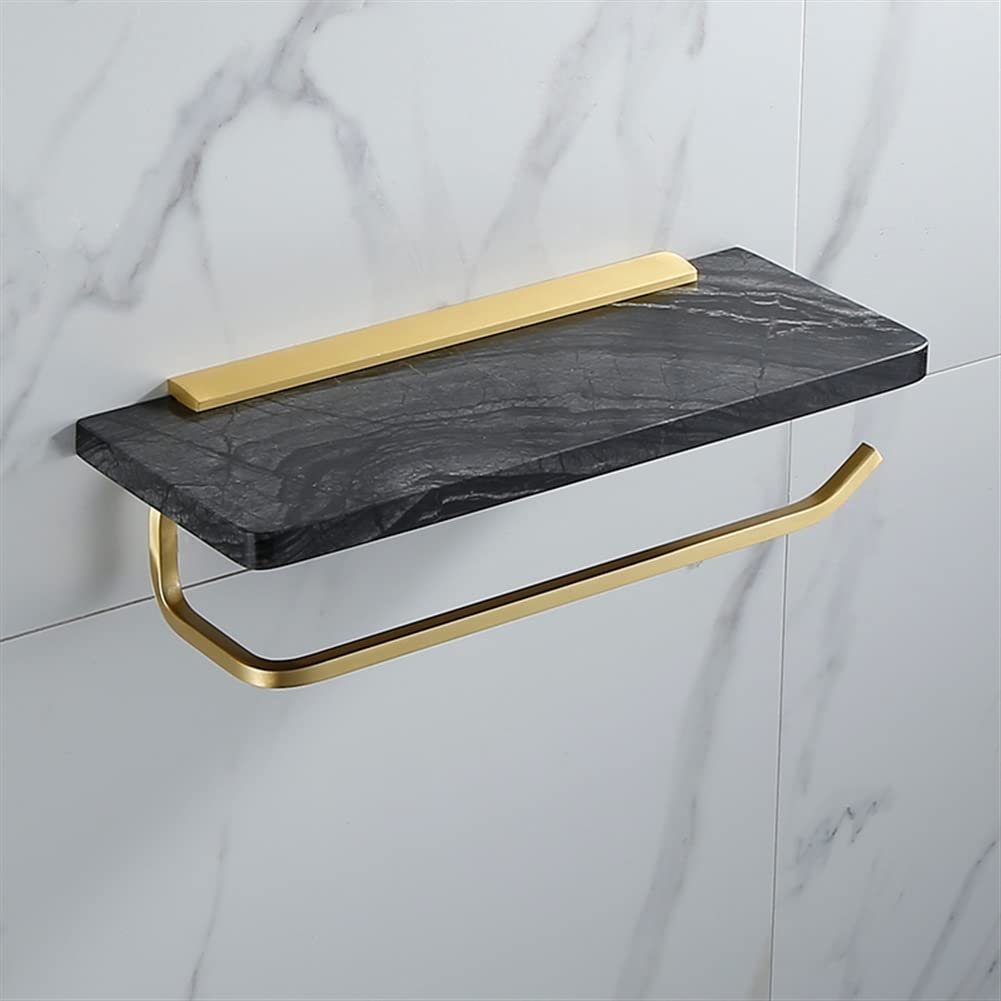 GLETSF Light Luxury Style Natural Marble Towel Rack Rail Bar, Bathroom Rack, Tissue Rack, Bathroom Hardware Set