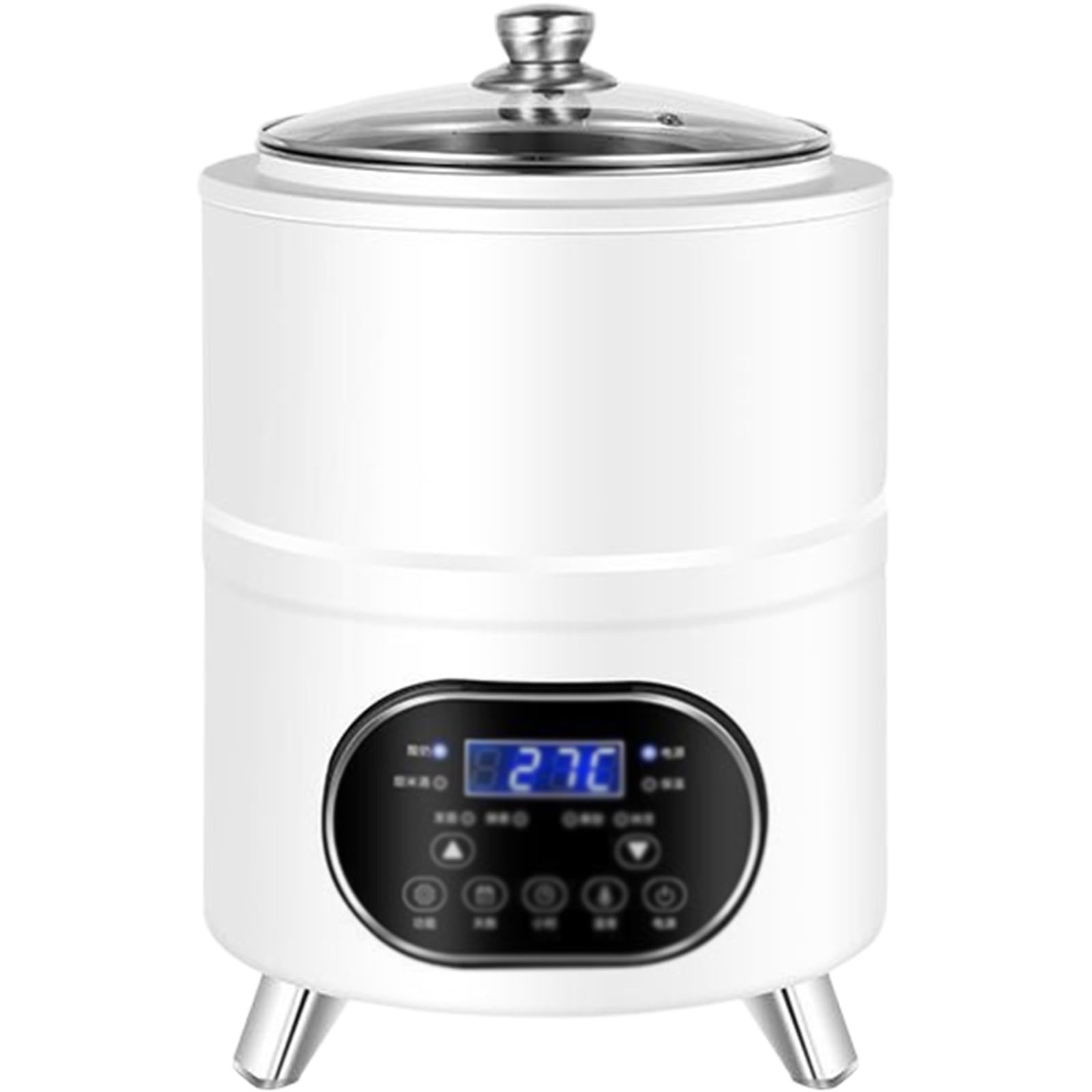 Sjyclaviger 8/12l Yogurt Machine,Commercial Yogurt Maker,Yogurt Maker with Time and Temperature Control, Detachable & Washable, for Homemade Yogurt, Natto, Rice White-12L