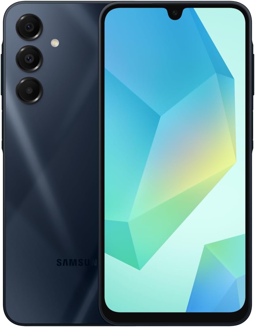 Galaxy A16 4G LTE (128GB + 4GB) Modelo internacional SM-A165M/DS Desbloqueado de fábrica 6.7" Dual Sim 50MP Dual Cam (Paquete de tarjeta SD de 256GB) (Negro)