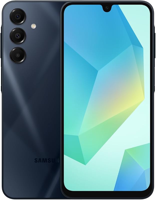 Galaxy A16 4G LTE (128GB + 4GB) Modelo internacional SM-A165M/DS Desbloqueado de fábrica 6.7" Dual Sim 50MP Dual Cam (Paquete de tarjeta SD de 256GB) (Negro)