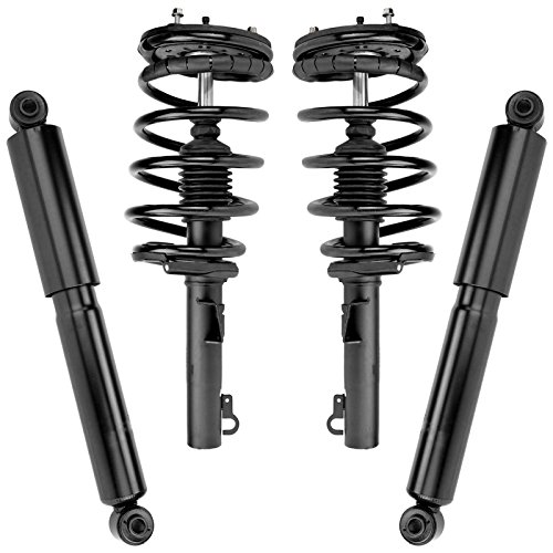 Image of TRQ Front and Rear Complete Strut Assembly & Shock Absorber Kit Complete Strut & Coil Spring Assembly Compatible with 1995-2003 Ford Windstar