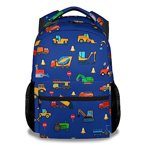 Construction Preschool Backpack for Boys, 16