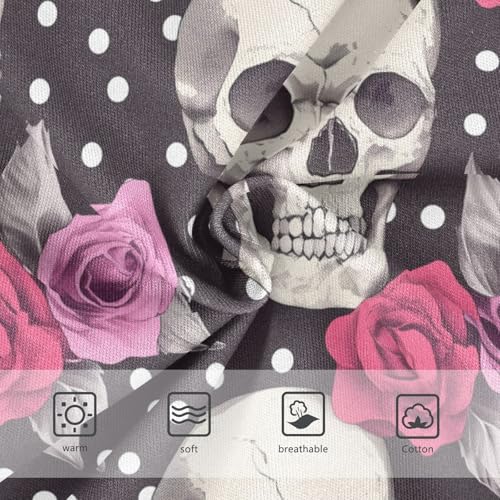 Wusikd Skulls Roses Girls' Underwear Cotton Polka Dots Girls Briefs Soft Toddler Underwear 2T3