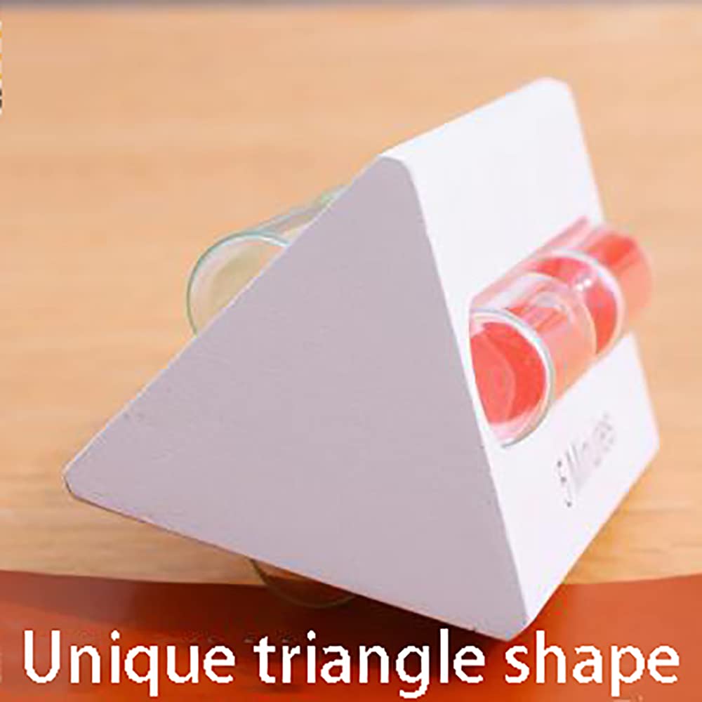 Temporizador creativo de arena con forma de triángulo, temporizador de cocción de 3+5+7 minutos, mini reloj de decoración para cocina, regalo único para entusiastas del hogar y la cocina