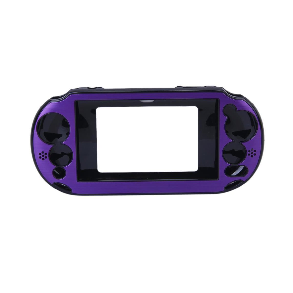 OSTENT Colorful Aluminum Metal Skin Protective Cover Case for Sony PS Vita PSV PCH-2000 - Color Purple
