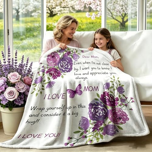 Mom Blanket, Birthday Gifts for Mom, Fall Mother Gifts from Daughter Son - image 7