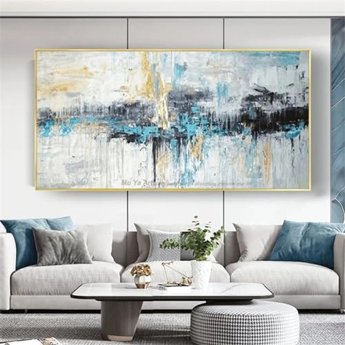 Art mural à la mode pour salon et chambre tableau nuage bleu 80x160