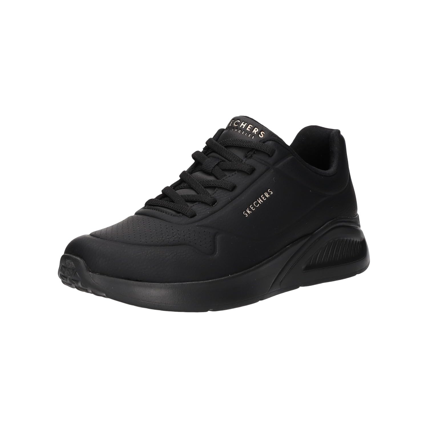 Skechers Sneaker da Lavoro Uno Lite da Donna, Nero Duraleather, 37 EU