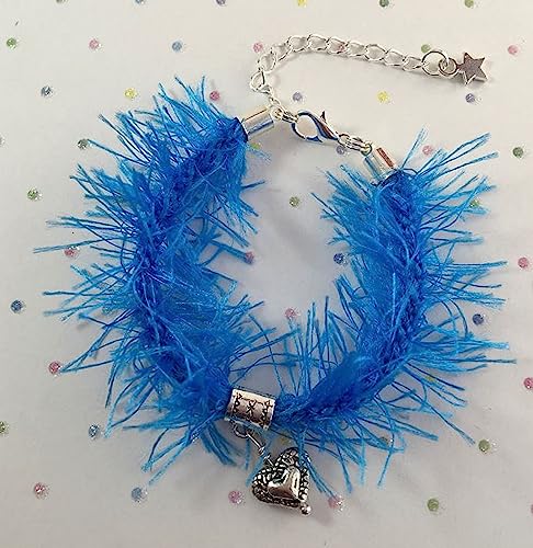 Image of Eyelash Fun Fur Yarn Premium 100% Polyester 164 Yds (150 Mt), 3.53 Oz (100 Gr) Colorful Crochet Yarn Dıy Hand Knitting (Royal Blue, 3 Skein)