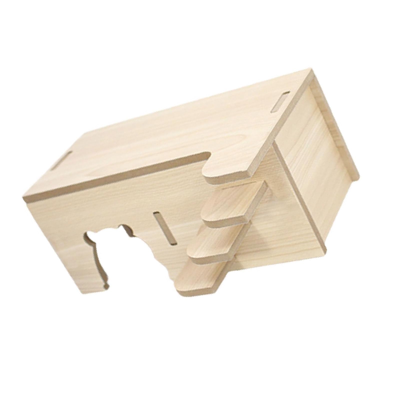 sodeber Wooden Hamster Hideaway Small Animal Play Huts Shelter Cave House for Mice and Dwarf Hamsters Cage Decoration Small Animal Hideouts