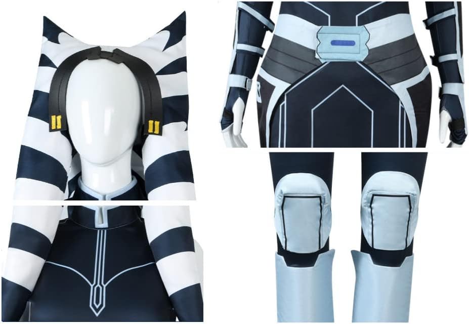 Miniatura 5 de Disfraz de Tano para niños, disfraz de cosplay con tocado Tano, accesorios para niñas para Halloween