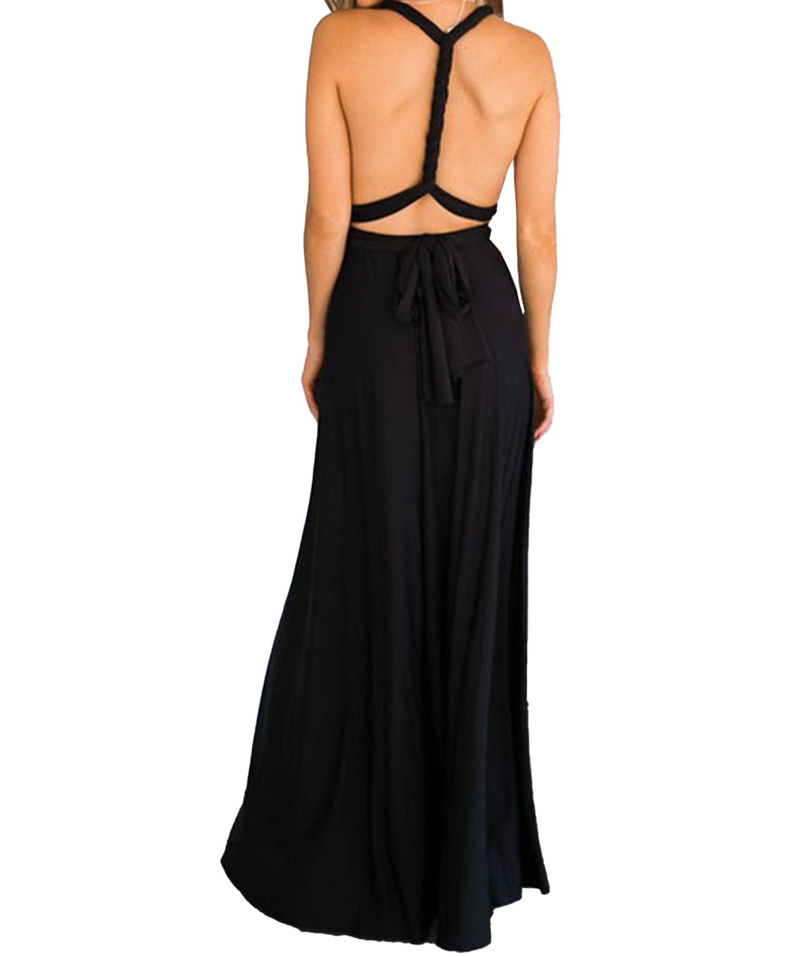xxxiticat - Abito da sera lungo da donna, elegante abito da damigella d'onore, abito da cocktail, per le feste