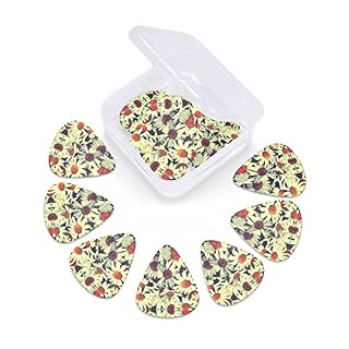 Médiators Guitare 12-Pack Vintage Fleurs Médiators Guitare Électrique Guitare Acoustique Diverses Guitares - Les Beatles, Paul McCartney, John Lennon, RIngo Starr, George Harrison Médiators Guitare 12-Pack Vintage Fleurs Médiators Guitare Électrique Guitare Acoustique Diverses Guitares – Image 5