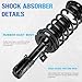 Front Struts w/Coil Spring & Sway Bar Links for 10-17 Chevrolet Equinox/GMC Terrain, 12-13 Chevy Captiva Sport, 08-09 Pontiac Torrent/Saturn Vue, 07-09 Suzuki Xl-7 (Fits 172526 172527 K750188 K750189)