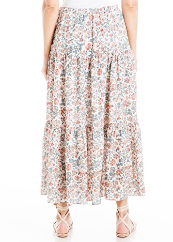 Max Studio Women's Button Front Tiered Midi Skirt3