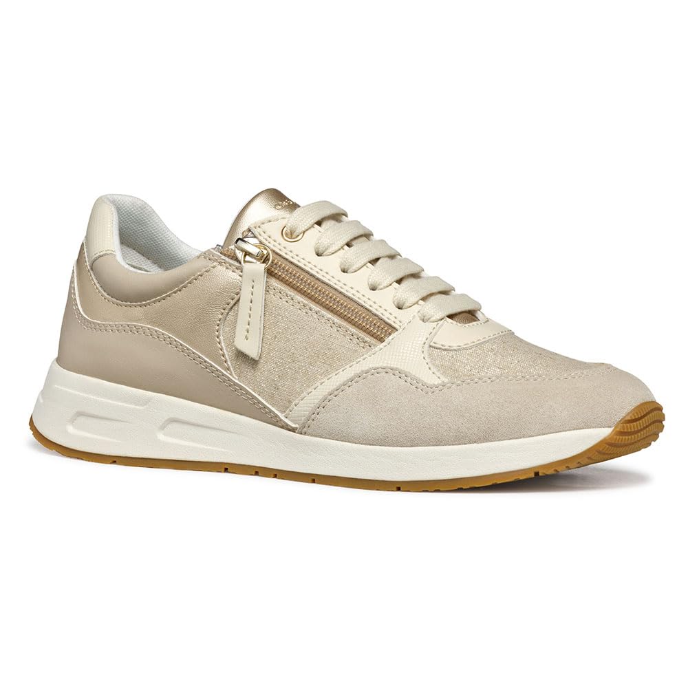 Geox D BULMYA B, Women’s Sneaker, Lt Taupe,