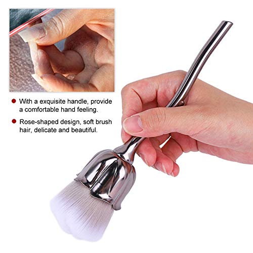 Nail Dust Brush, Nail Art Powder Dust Removal Brushes Manicure DIY Nail Tool Soft Nail Dust Cleaning Brush for Nail Salon and Household - Image 3