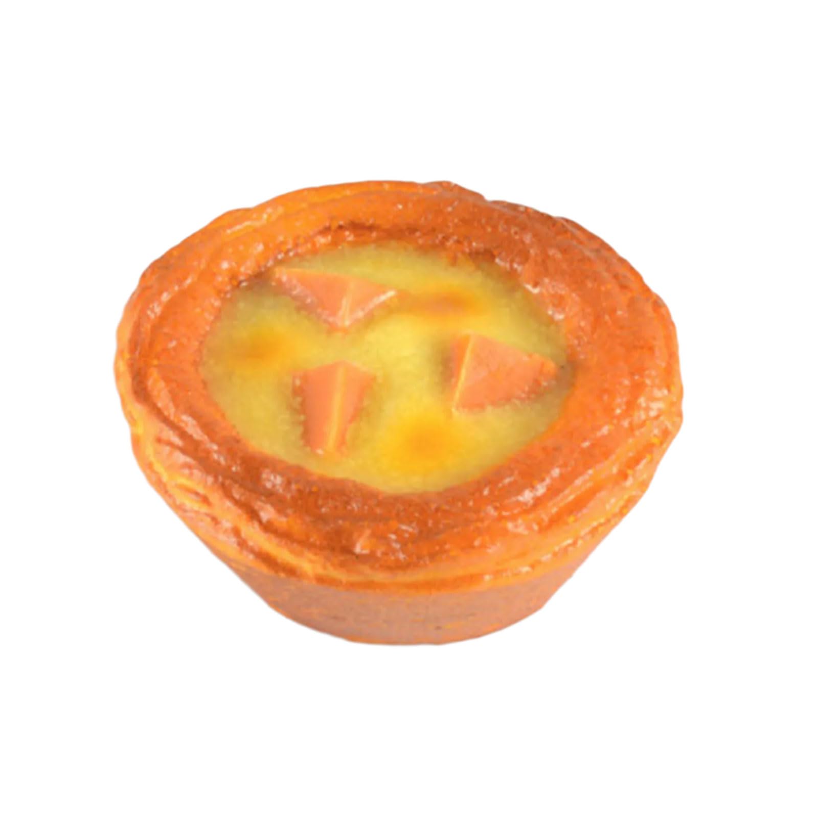 YROHGKPN Of 6 Realistic Simulated Eggs Tarts Model Fake Food Shaped Kitchen Toy Photography Props Wedding Party Decoration Home Decoration