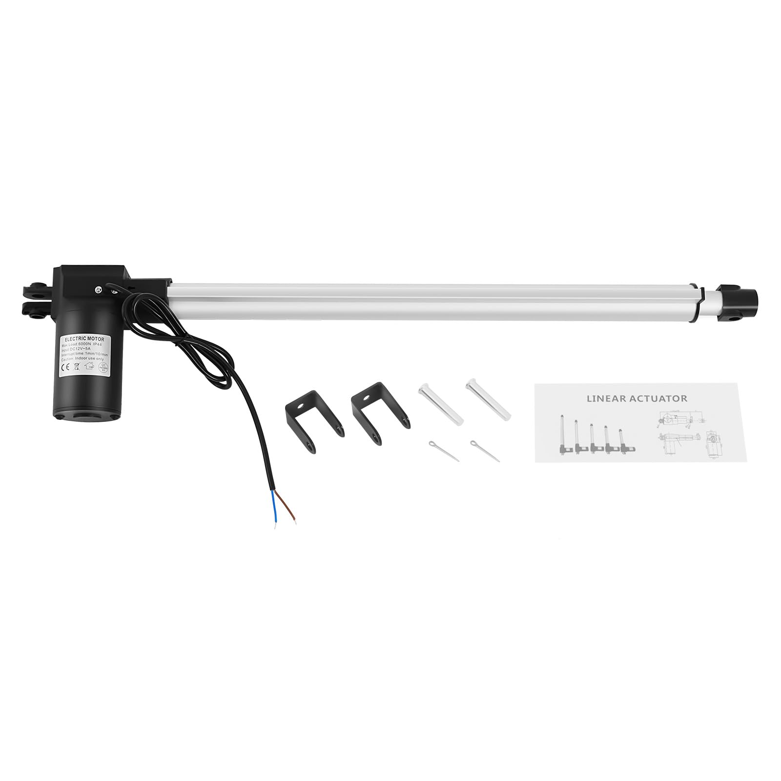 Linearantrieb, 6000N 500mm Hub max, Lineartechnik-Aktuatoren Linear Actuator für TV-Hubtische, Massagebetten, Autos Elektrischen Heckklappen, Elektrische Sofas, Automatische Türöffner