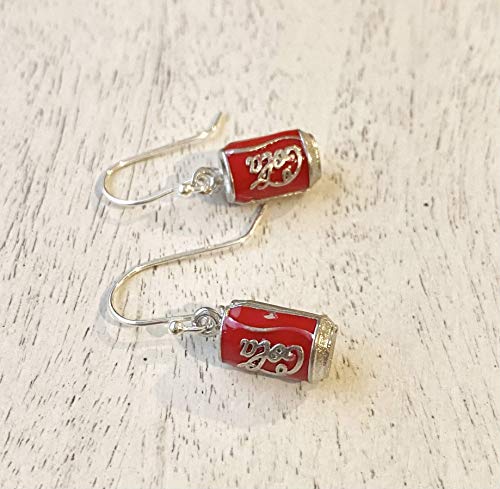 Soda Cola Can Earrings on Sterling Silver Earrings Drop Sundance Dreams Designs Handmade Women3