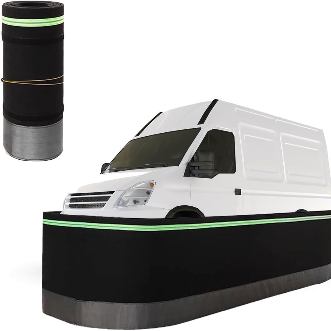 Faldón Exterior para Casa Móvil con Aislamiento, A Prueba de Viento y Nieve, para Remolques de Viaje, Autocaravanas, Invierno 18M/59FT