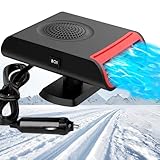 Showvigor 150W 12V Car Fan,Hot and Coole Portable Dual Mode Fan for Quick Defrosting and Demisting, 360° Adjustable, Cigarette Lighter Plug for All Cars and Trucks