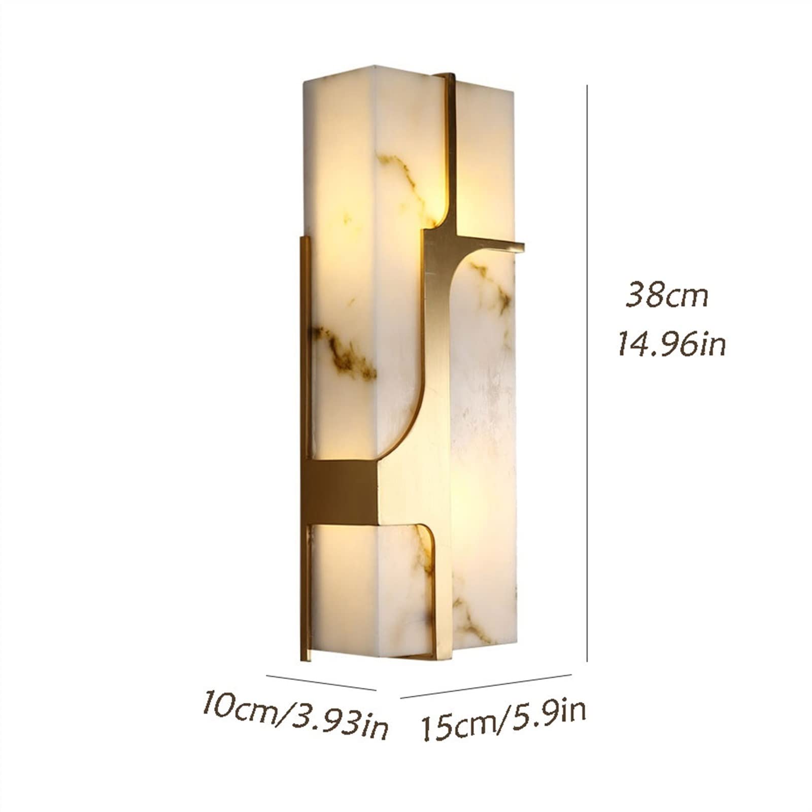 lampa ścienna Nowoczesna luksusowa marmurowa lampa ścienna kreatywna sypialniana lampka nocna miedziana oprawa oświetleniowa do wnętrz lampa alejkowa kinkiet do sypialni