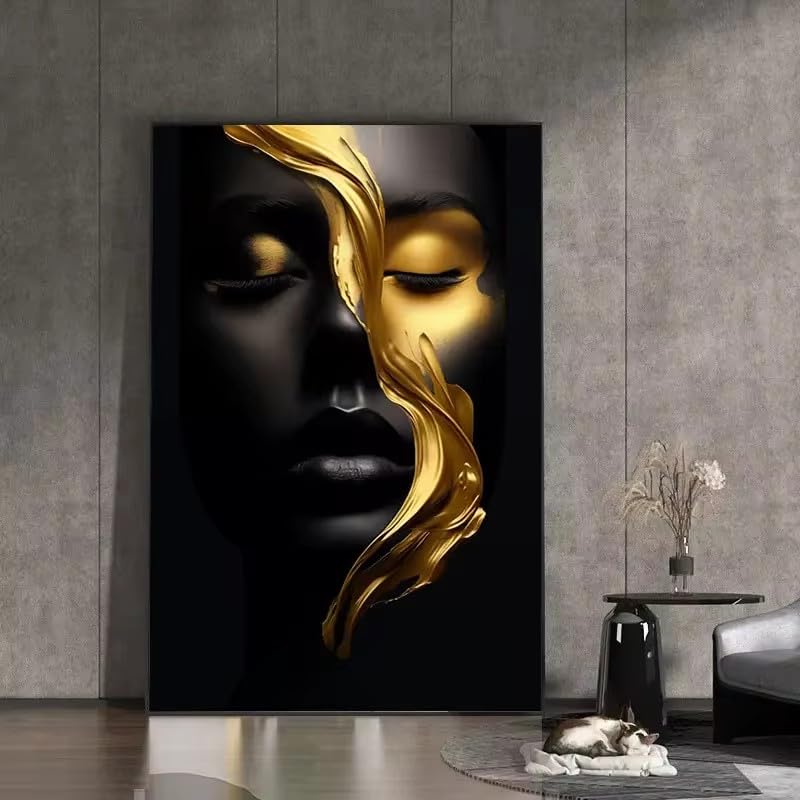 Decoration interieure moderne et inspirante avec l'affiche femme africaine abstraite