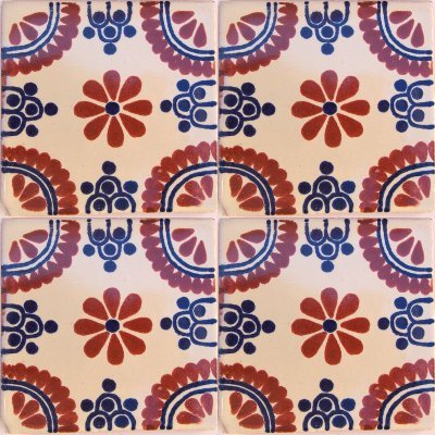 2x2 36 pcs Terra Madrid Talavera Mexican Tile
