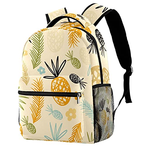Sac à dos ananas jaune et vert : le compagnon joyeux des journées sur le campus