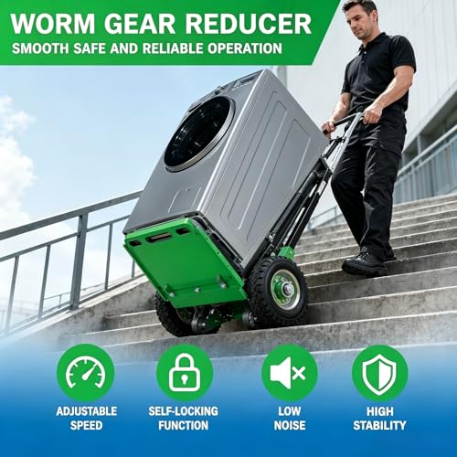 Carretilla motorizada 1500W capacidad 880lb para escaleras miniatura 7