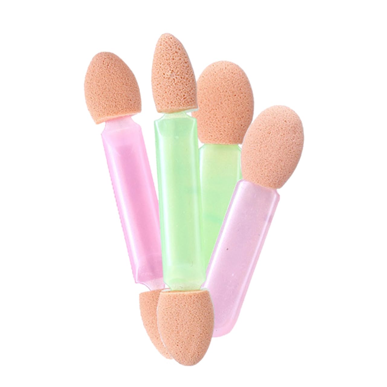 SOESFOUFU Sponge Makeup Tools Set 8pcs Double-sided Eyeshadow Stick Eyeshadow Brush Sponge Applicator Accessories Random Color