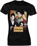 Samurai Anime Champloo Shirt Women's Fashion Short Sleeve Cotton T Shirts Quick Dry Pattern Custom Tee Tops Black (XL)