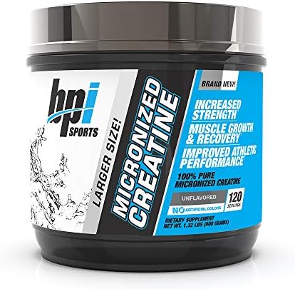 BPI Sports Micronized Creatine - Increase Strength - Reduce Fatigue - Lean  Muscle Building - 100% Pure Creatine - Better Absorption - Supports Muscle  ...