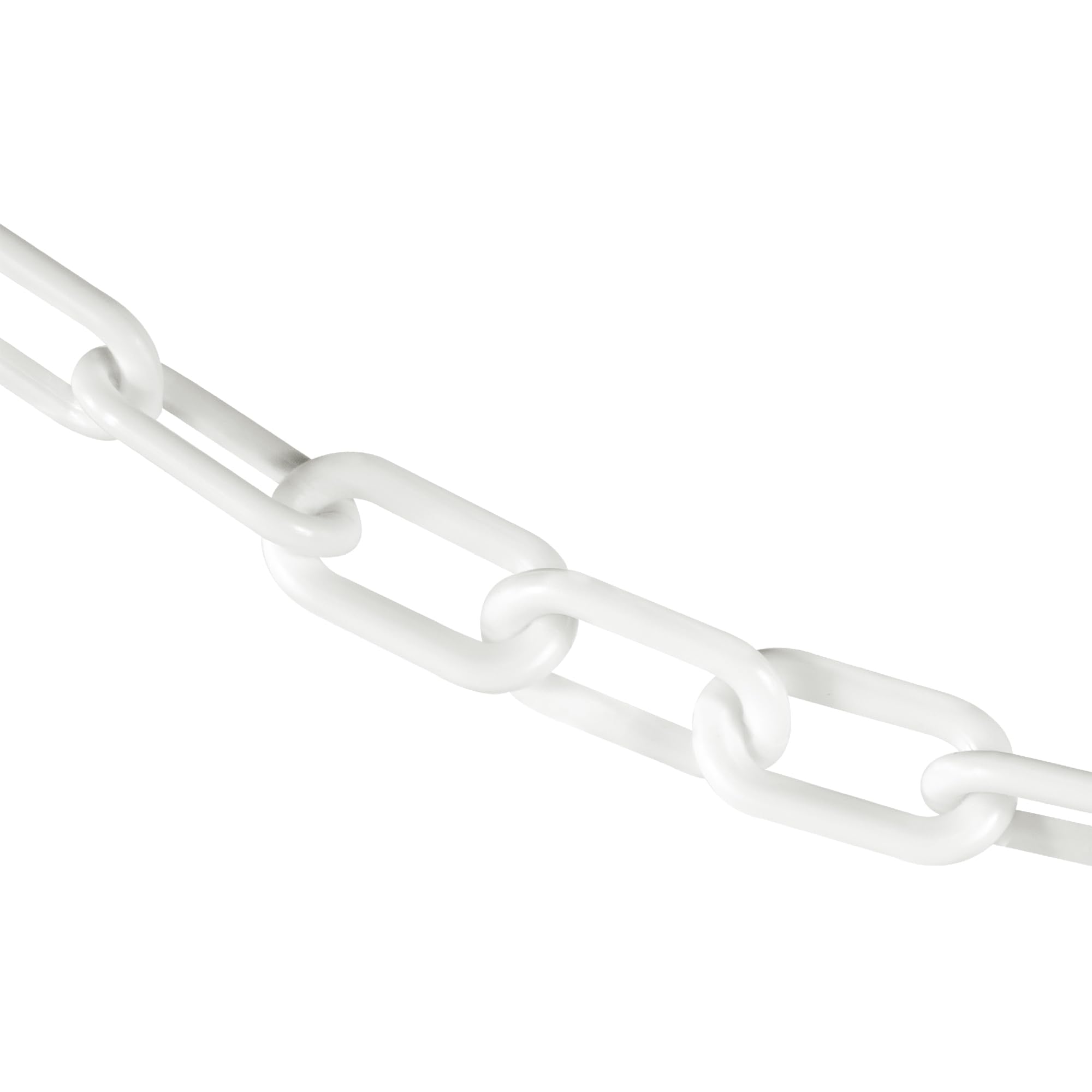 Plastic Barrier Chain by Mr. Chain – 2 IN, Plastic, White, Model 50001-500