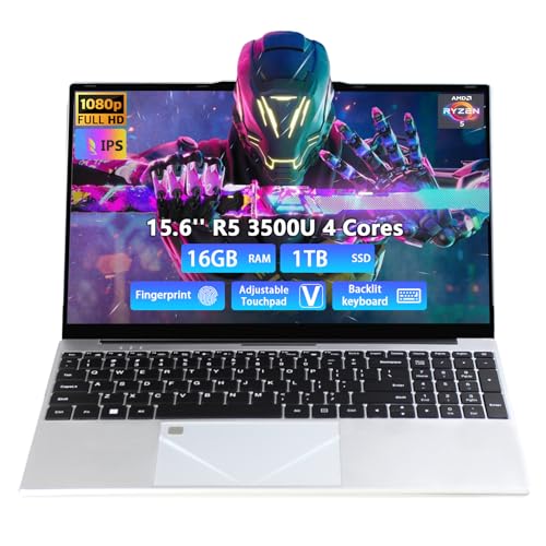 Breloom 2025 �Q�[�~���O�m�[�g�p�\�R�� 15.6�C���` �m�[�g�p�\�R�� AMD Ryzen 5 3500U�v���Z�b�T�[���� 16GB DDR4 1TB SSD FHD Display 1920 x 1080P Win 11 PRO �o�b�N���C�g