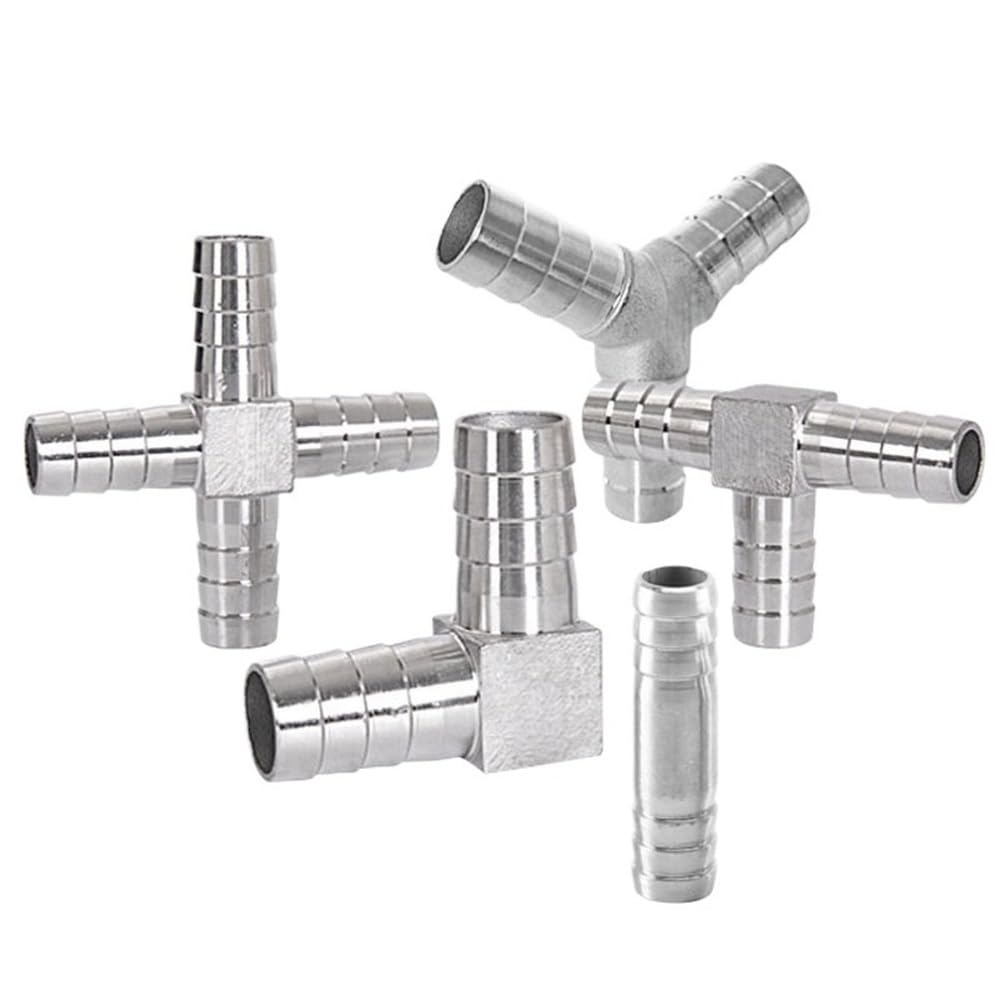 T-Typ-T-Rohrverschraubung, 304 Edelstahl-Widerhaken, 2-, 3-, 4-Wege-Y-Typ-Wasserschlauchanschluss, Widerhakenadapter, 1 Stück(Red,32mm)